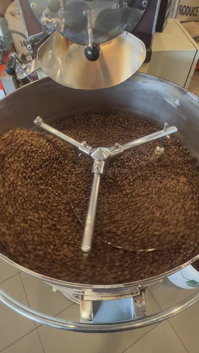 Opening a fresh roast